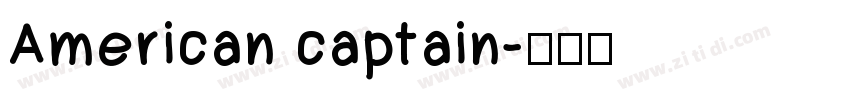 American captain字体转换
